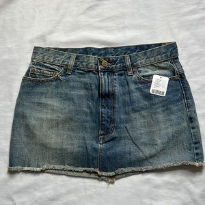 Free People denim mini skirt